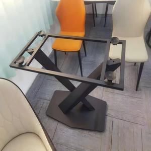 Gambe per Tavolo da Pranzo <span class=keywords><strong>in</strong></span> Lastra di Pietra con Supporti <span class=keywords><strong>in</strong></span> Acciaio Inox, <span class=keywords><strong>Base</strong></span> <span class=keywords><strong>in</strong></span> Ferro Battuto <span class=keywords><strong>in</strong></span> Stile Lusso Leggero, Gambe per Tavolino da Caffè, <span class=keywords><strong>Base</strong></span> per Tavolo - Product Image 3