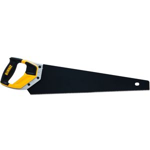 Sierra de mano DeWalt de 30 pulgadas con hoja negra y mango amarillo para cortar madera - Product Image 1