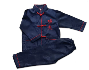 Herfst Peuter Jongen Tang Pak Optreden Kostuum Lange Mouwen Top Broek 2-delig Set Kinderen Martial Arts Outfit Kinderkleding - Product Image 4