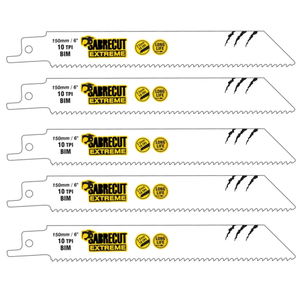 Nuove Lame Originali per Sega a Sciabola 5 S922HF 150mm Shark Sabre per Legno e Metallo Flessibili - Product Image 1