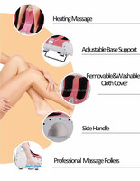 Elektrisches Shiatsu-Massagegerät für unter den Schreibtisch mit Vibration, Luftkompression, Infrarot-Wärme zur Blutzirkulation, Vollbein- und Fußmassage