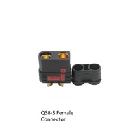 Conector Antichispas QS8-S 130A de Alta Corriente, 500V CC, IP5X, Enchufe QS para Vehículos Eléctricos, Drones y Baterías de Aeromodelismo