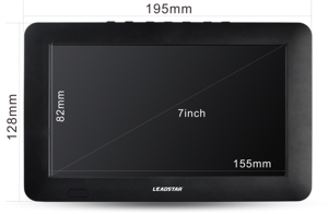 Batterie intégrée de 1500 Mah 7 pouces affichage Led Portable Mini Tv Rechargeable Dvb-T \/ Atsc \/ Isdb télévision numérique - Product Image 6