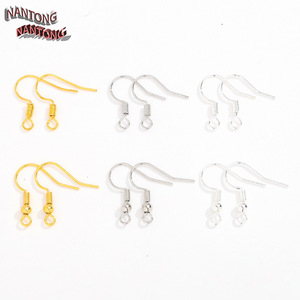 ตะขอเกี่ยวต่างหูแบบหยดน้ำ ชุบทอง/เงิน ทำจากทองแดง สำหรับทำต่างหู DIY อุปกรณ์ทำเครื่องประดับ - Product Image 2