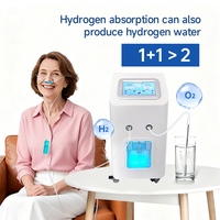 Machine d'inhalation HHO à double aspiration avec écran tactile intelligent, générateur d'hydrogène et d'oxygène pour les hôpitaux et les soins à domicile