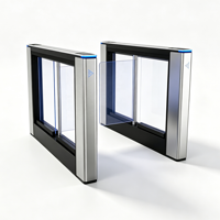 Torniquete Peatonal de Aleación de Aluminio, Barrera Automática de Seguridad, Puerta Giratoria, Control de Acceso con Código QR y Tarjeta RFID