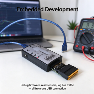 Terminal enfichable 20 broches 5V 3V3 double UART RS485 CAN Bus <span class=keywords><strong>pour</strong></span> mise en service d'onduleurs [Débogueur multifonction USB] - Product Image 1