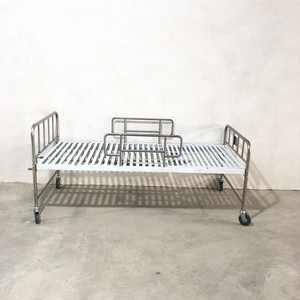 Cama de Hospital Jinbokang de Acero Inoxidable, Ajustable con una Sola Manivela, para Cuidado del Paciente y Fisioterapia - Product Image 1