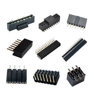 2.54mm 1.27 Pitch 48pin nữ tiêu đề ổ cắm hàng duy nhất 90 độ 3pin pin tiêu đề 40pos 1x20 pin 2.0mm 2x2 cho PCB kết nối - Product Image 1