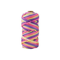 Paracorde en nylon multicolore de 4 mm (45 m) pour l'extérieur, cordon coloré tressé à la main pour l'artisanat, les laisses pour chiens et le camping