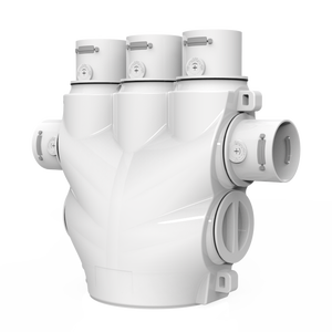 Raccord de tuyau en plastique HVAC pour intérieur, réglable, 1 point, 7, raccord de tuyau PE, séparateur, coude en PVC, raccord de tuyau à 4 voies - Product Image 5