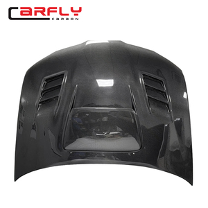 Piezas de automóvil de fibra de carbono <span class=keywords><strong>Carfly</strong></span> para 2003-2005 Subaru Impreza 9 VC Style Hood Bonnet - Product Image 4