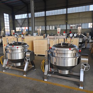 Panci Masak Uap Industri 100 200L 250 500 Liter, Panci Presto Listrik Berjaket Komersial - Product Image 3