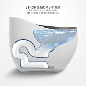 Mới đến thiết bị vệ sinh Hiện Đại Màu trứng hình dạng nhà vệ sinh <span class=keywords><strong>commode</strong></span> một mảnh gốm nhà vệ sinh bát - Product Image 2