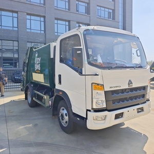 China Factory Price Howo 5Ton Small Compactor Garbage Truck for Sale - Product Image 1