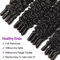 Lots de Cheveux Humains Vierges Bouclés Fumi Double Drawn, Cheveux Vietnamiens Bruts d'un Seul Donneur, Vente en Gros