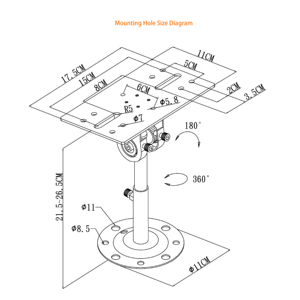 K-3006LB Adjustable Metal <b>Wall</b> Mounting Home Surround Sound <b>Speaker</b> Mounts Saves Floor Space Reduces Clutter 20kg Capacity - Product Image 5