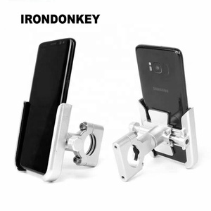 IRONDONKEY <span class=keywords><strong>bicicleta</strong></span> eléctrica aleación de aluminio soporte de teléfono manillar Base espejo asiento motocicleta <span class=keywords><strong>bicicleta</strong></span> accesorios - Product Image 6