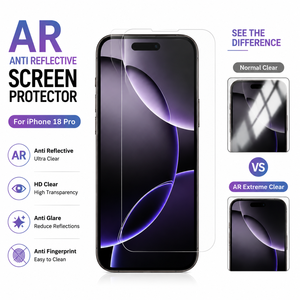 ฟิล์มกันรอยหน้าจอแบบใส HD สำหรับ iPhone 18 Pro ผลิตตามสั่งจากโรงงาน ป้องกันแสงสะท้อน ป้องกันรอยขีดข่วน ป้องกันรอยนิ้วมือ - Product Image 1