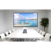 Tableau blanc interactif tout-en-un pour l'enseignement scolaire, écran tactile 110 pouces 4K 20/40 points avec écran d'affichage intelligent