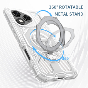 Nouvelle Arrivée Étui de Téléphone Antichoc à Protection Renforcée pour <span class=keywords><strong>Honor</strong></span> 400 Lite <span class=keywords><strong>Coque</strong></span> Arrière <span class=keywords><strong>Transparente</strong></span> de Luxe avec Anneau en Alliage Durable à 360° - Product Image 4