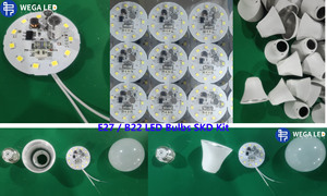 Lámpara Led E27 B22 3W 5W 7W 9W 12W 15W 18W 24W 85V 265V Ahorro <span class=keywords><strong>de</strong></span> energía Lampada Focos Bombillas 3 Cct Luz diurna cálida Blanco frío SMD 2835 - Product Image 5