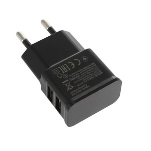 เครื่องชาร์จแบบพกพา USB สองพอร์ต 5W 10W สำหรับโทรศัพท์มือถือ ปลั๊กมาตรฐานยุโรปและอเมริกา วัสดุ ABS - Product Image 3