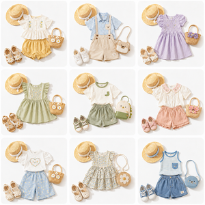 Ropa de Verano para Niños al por Mayor, Lote Aleatorio de Dos Piezas, Exceso de Inventario, Proveedor de Ropa Infantil - Product Image 4