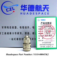 Conector Eléctrico Circular Serie Y11, Y11S-0804TK2, Enchufe de Aviación, Certificado ISO9001, MOQ 1 Unidad, Huadespace