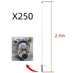 เสาอากาศ 136-174MHz หรือ 400-470MHz เสาอากาศสถานีฐาน 2500 มม. เสาอากาศสื่อสารภายนอกอาคารแบบรอบทิศทาง - Product Image 4
