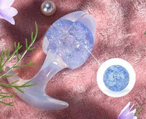 AMOUR Direct Usine En Gros. Un plug anal en silicone liquide avec cristal à l'intérieur. Petite taille. - Product Image 2