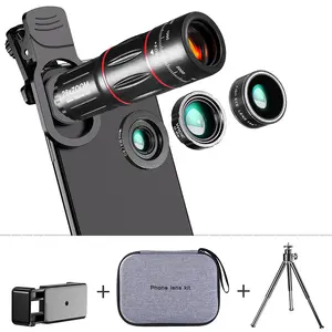 4 In 1 28X Kit di lenti per telescopio Zoom per telefono obiettivo per telefono obiettivo esterno per fotocamera