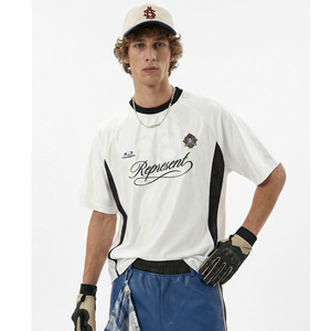 Camiseta Deportiva Vintage 2026 con Bloques de Color para Hombre, Estilo Raglán, Manga Corta, Personalizable, Ropa Urbana Informal - Product Image 1