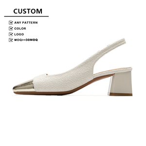 Zapatos de Tacón Grueso Estilo Coreano para Mujer, Ligeros, Transpirables, a la Moda, para Otoño, 5 cm - Product Image 1