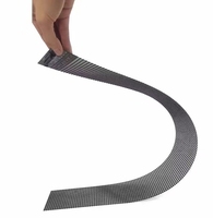 Pantalla Holográfica Flexible, Cortable, Pantalla Suave para Publicidad en Ventanas, Exhibición de Pósteres, Película Transparente Delgada, Pantalla Flexible