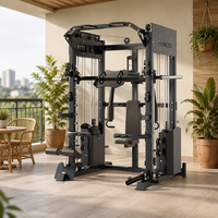 Station multifonctionnelle de musculation avec crossover par câble, Power Cage, Rack à squats, Appareil d'exercice pectoral, Équipement de gym, Machine Smith