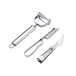 Stainless Steel Peeler <b>Set</b> 3-Piece Kitchen <b>Tool</b> for Fruit and Vegetable Peeling <b>Hand</b> Wash Only - Product Image 5