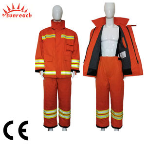 Combinaison de pompier résistante à la chaleur conforme à la <span class=keywords><strong>NFPA</strong></span> 1971 pour le sauvetage en cas d'incendie de pompier - Product Image 5