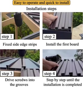 Customized Outdoor Aluminum Composite <strong>Sandwich</strong> <strong>Roof</strong> <strong>Panels</strong> &amp; Tiles-Corrosion Proof Thermal Insulation Fireproof - Product Image 3