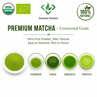 Poudre de thé vert Matcha biologique certifiée USDA & UE, certifiée HALAL, pure, de qualité cérémoniale, en vrac, vente en gros A-10A