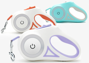 Hot Selling Retractable <b>Dog</b> Leash Multi-Color Collar Touch <b>Light</b> Leash <b>for</b> Pet <b>Dog</b> - Product Image 2