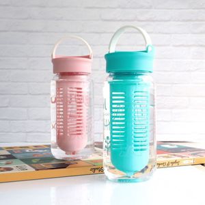 Tritan Portable Water Bottle 501-600Ml Reusable With <b>Infuser</b> For Sports - Product Image 1