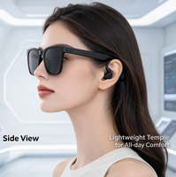Lunettes de soleil intelligentes avec commande par bouton-poussoir et double batterie - Assistant vocal, navigation musicale, appels et plus encore