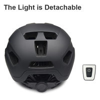 Casque de vélo LED rechargeable par USB HXC HX-0141 avec feu arrière, matériau PC+EPS, DUAL SPORT, pour la ville et les trajets quotidiens, sécurité