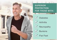 Chaussures orthopédiques confortables JDS avec chaussures pour diabétiques personnalisées CE chaussures médicales pour hommes