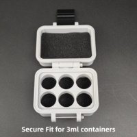 Boîte de rangement pour flacons PETG à 6 compartiments (3ml, 5ml, 10ml) – Vente en gros et OEM pour la réfrigération en laboratoire et l'emballage de marque