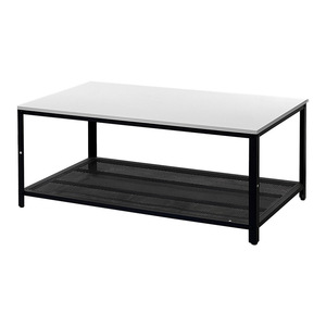 Cross-border furniture living room coffee table set, modern style, metal <b>frame</b>, simple rectangular coffee table, custom - Product Image 3