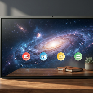 Hiseeview - Pizarra Interactiva Todo en Uno de 65 Pulgadas con Pantalla Táctil LED para Oficina, Aula, Sala de Reuniones - Product Image 1