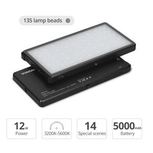 Lampes vidéo <span class=keywords><strong>LED</strong></span> RGB miniatures <span class=keywords><strong>YONGNUO</strong></span> YN135, pleine couleur, batterie rechargeable, lampe de poche, prix de gros - Product Image 5
