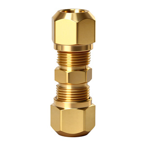 Conectores rectos de cobre de 1/4, 3/8, 1/2, 5/8, 3/4 pulgadas para sistemas neumáticos - Product Image 1